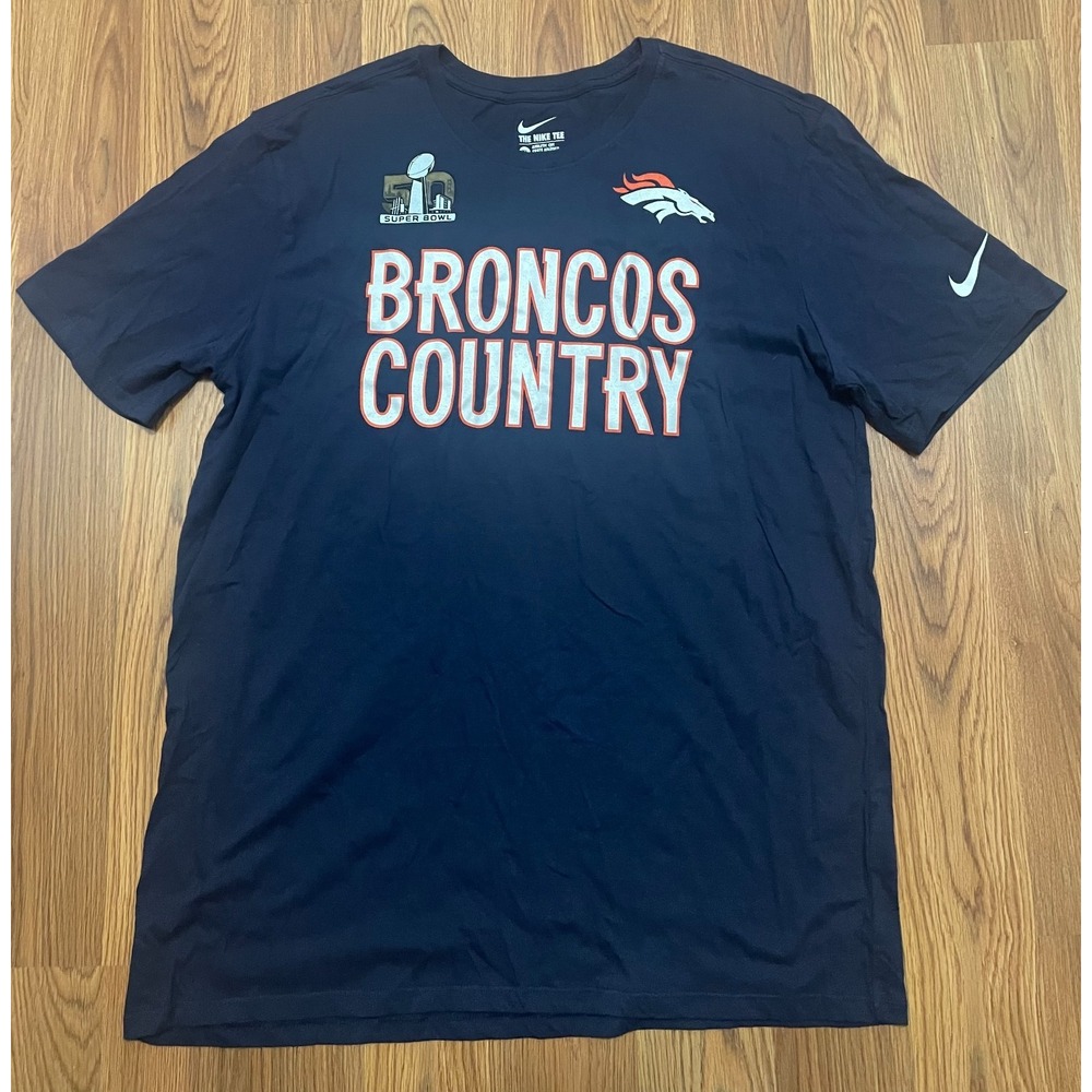 Denver Broncos Super Bowl 50 Broncos Country Nike Shirt Mens Extra Large